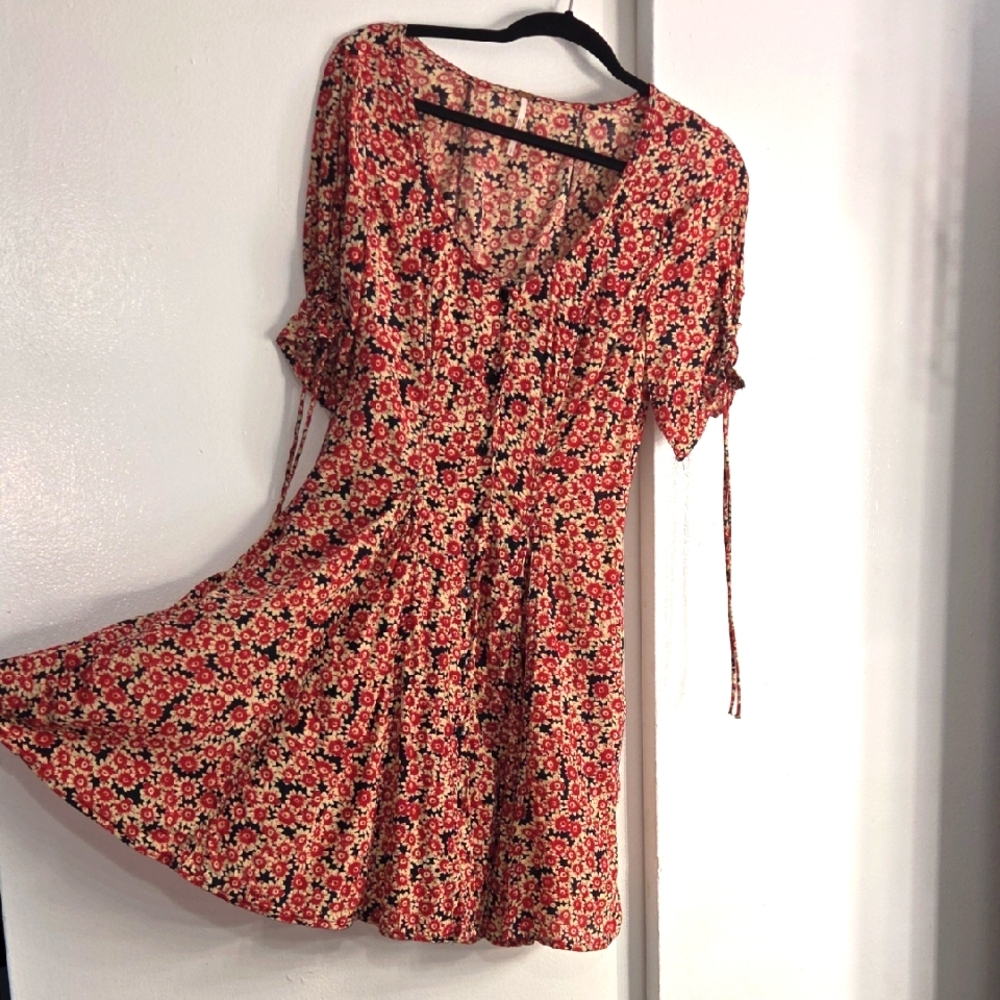 Free People Flower Mini Dress
